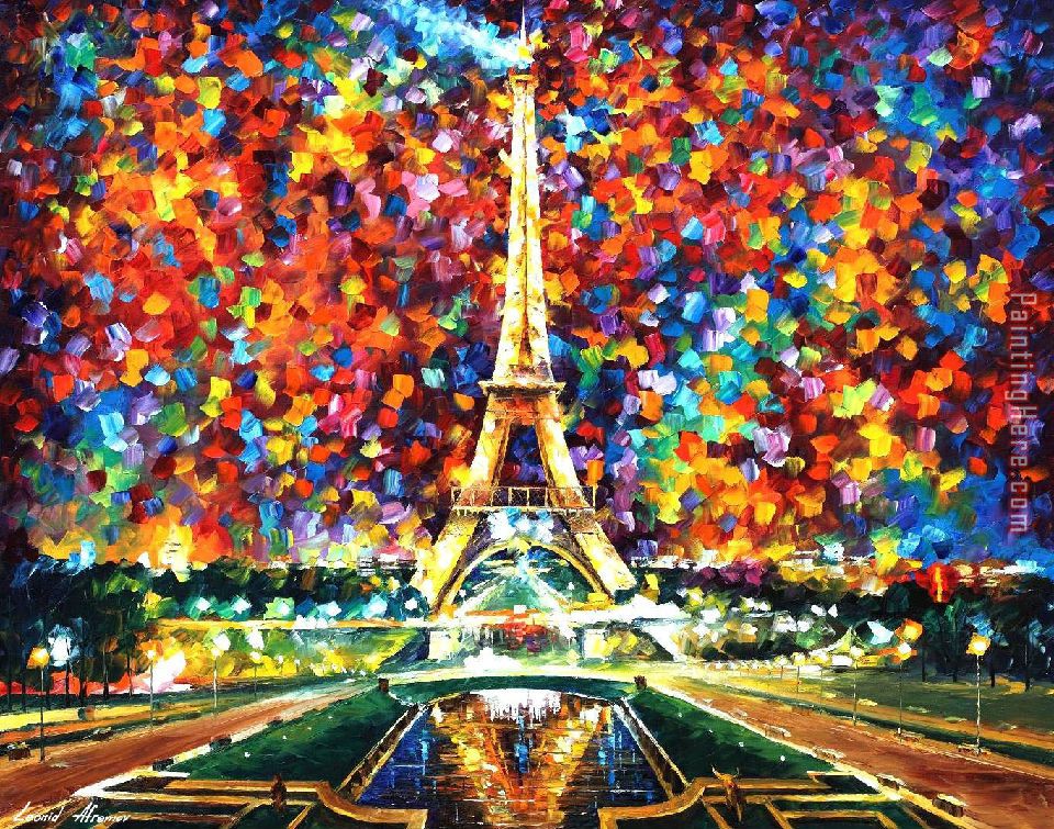 Paris of My Dreams painting - Leonid Afremov Paris of My Dreams art painting